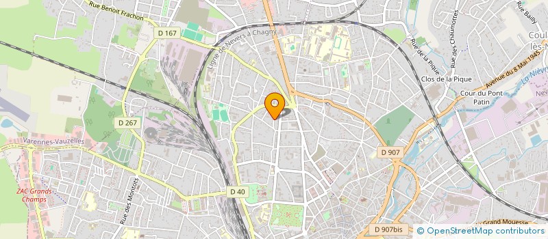 localisation de l'entreprise MADAME ROSALIE JOLY à NEVERS