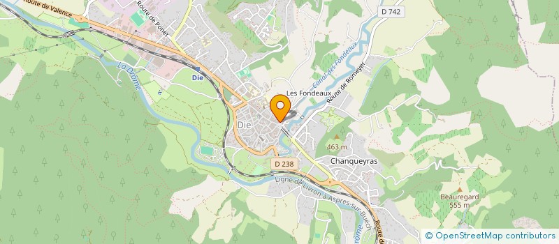 localisation de l'entreprise MADAME ROSALIE JULLIEN  DIE