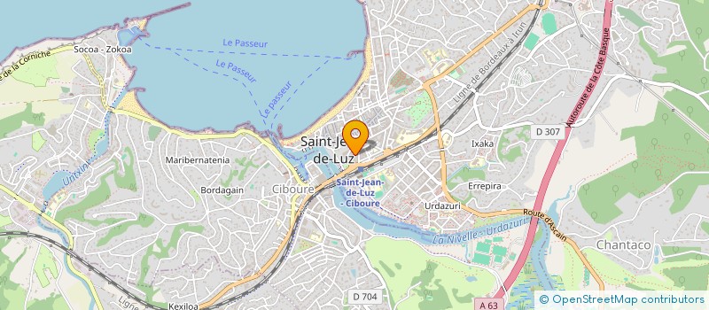 localisation de l'entreprise MADAME ROSALIE LACOSTE à SAINT-JEAN-DE-LUZ