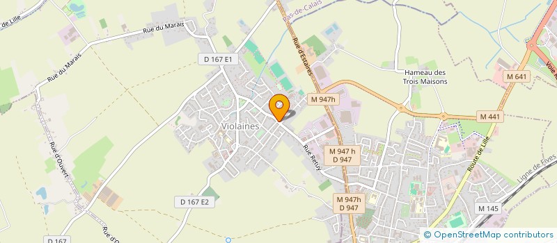 localisation de l'entreprise MADAME ROSALIE LE PREVOST  VIOLAINES