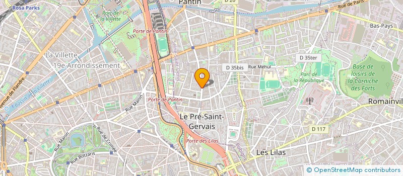 localisation de l'entreprise MADAME ROSALIE MATENAER à LE PRE-SAINT-GERVAIS