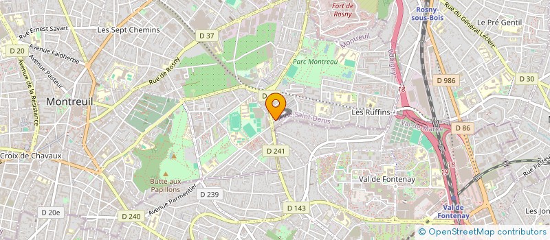 localisation de l'entreprise MADAME ROSALIE NDIAYE à MONTREUIL