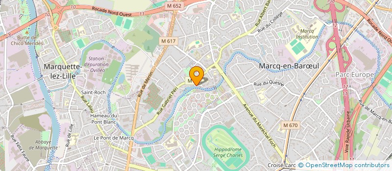 localisation de l'entreprise MADAME ROSALIE OUSSELIN à MARCQ-EN-BARŒUL