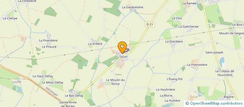 localisation de l'entreprise MADAME ROSALIE OUTIN  MESANGER