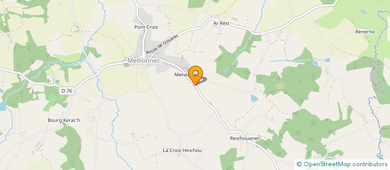 localisation de l'entreprise MADAME ROSALIE SALAUN  MELLIONNEC