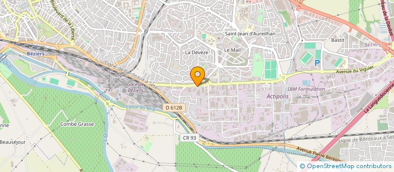 localisation de l'entreprise MADAME ROSALIE SANTIAGO  BEZIERS