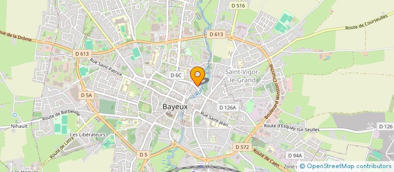 localisation de l'entreprise MADAME ROSALIE THOMASSE à BAYEUX
