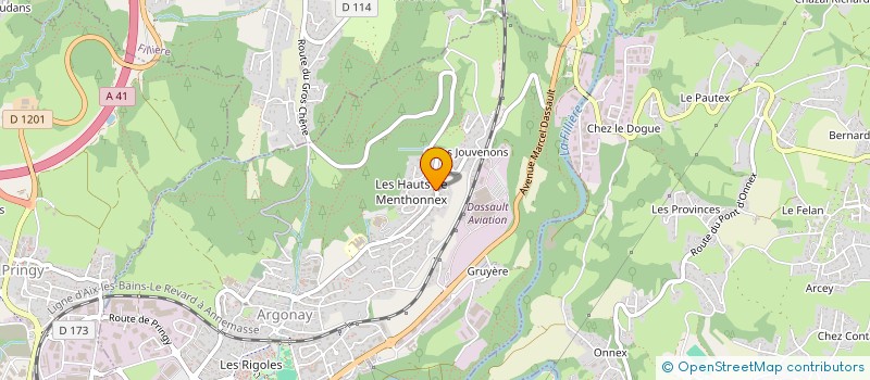 localisation de l'entreprise MADAME ROSALINA DA SILVA  ARGONAY