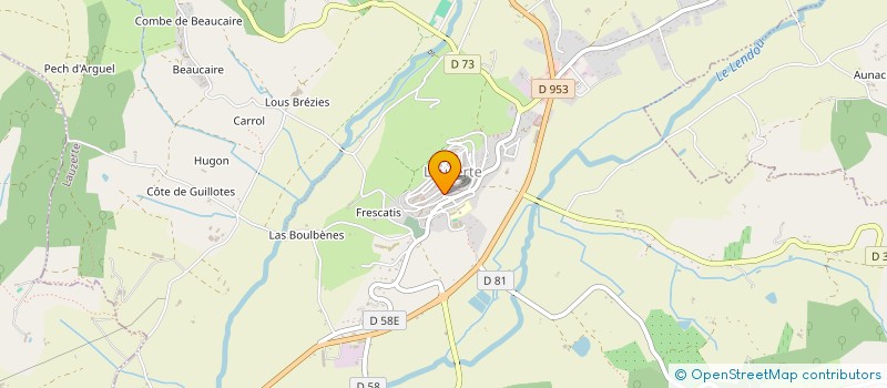 localisation de l'entreprise MADAME ROSALIND MARCHANT à LAUZERTE