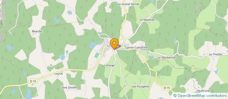 localisation de l'entreprise MADAME ROSALINDE GREEN  SAINT-AUVENT