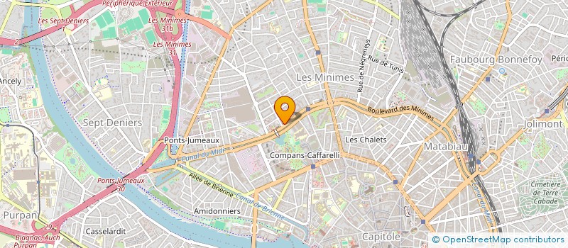 localisation de l'entreprise MADAME ROSALINE COSSON  TOULOUSE