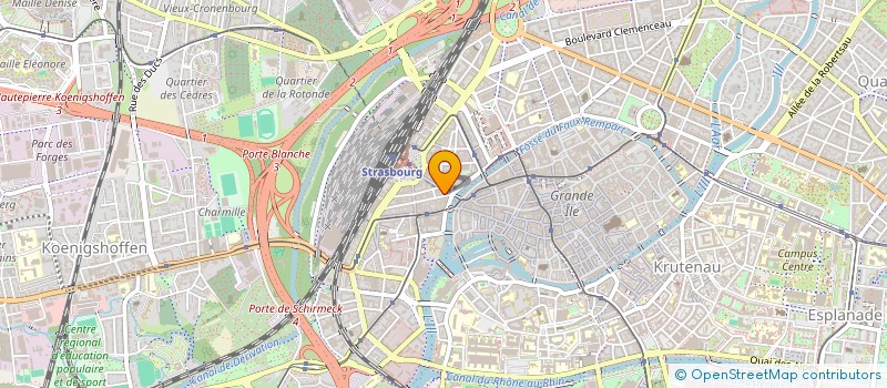 localisation de l'entreprise MADAME ROSALINE GAUTIER à STRASBOURG