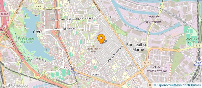 localisation de l'entreprise MADAME ROSALINE KONTER  CRETEIL