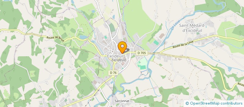 localisation de l'entreprise MADAME ROSALYNDE HOWE  EXCIDEUIL