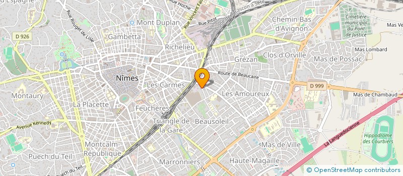 localisation de l'entreprise MADAME ROSANA FERNANDES DOS SANTOS  NIMES