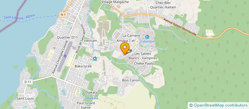 localisation de l'entreprise MADAME ROSANA ITIEMAN à SAINT-LAURENT-DU-MARONI