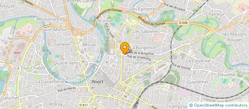 localisation de l'entreprise MADAME ROSANA LAFLEUR  NIORT