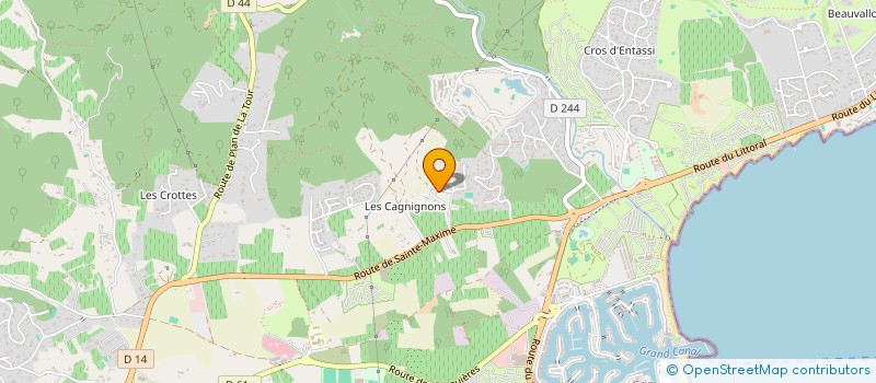 localisation de l'entreprise MADAME ROSANA MOREIRA MAIA  RAMATUELLE