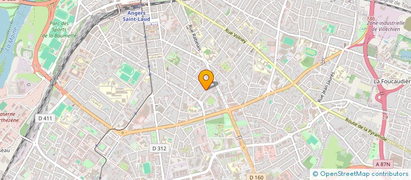 localisation de l'entreprise MADAME ROSANE BERNAUDEAU à ANGERS