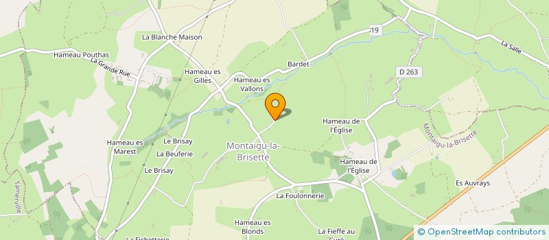 localisation de l'entreprise MADAME ROSANE GUILLEMETTE  MONTAIGU-LA-BRISETTE