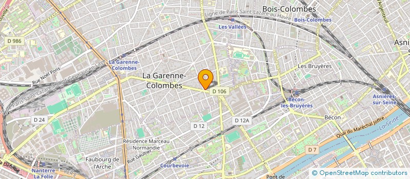 localisation de l'entreprise MADAME ROSANGELA DOS PRAZERES à LA GARENNE-COLOMBES