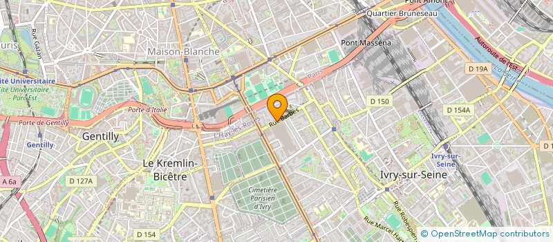 localisation de l'entreprise MADAME ROSANGELA RIBEIRO DOS SANTOS  IVRY-SUR-SEINE