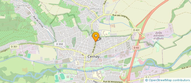 localisation de l'entreprise MADAME ROSANNA BAUX  CERNAY