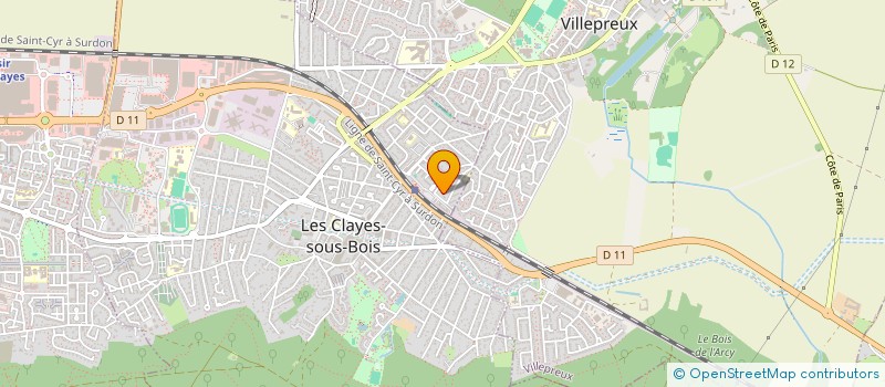 localisation de l'entreprise MADAME ROSANNA JAFFARD  LES CLAYES-SOUS-BOIS