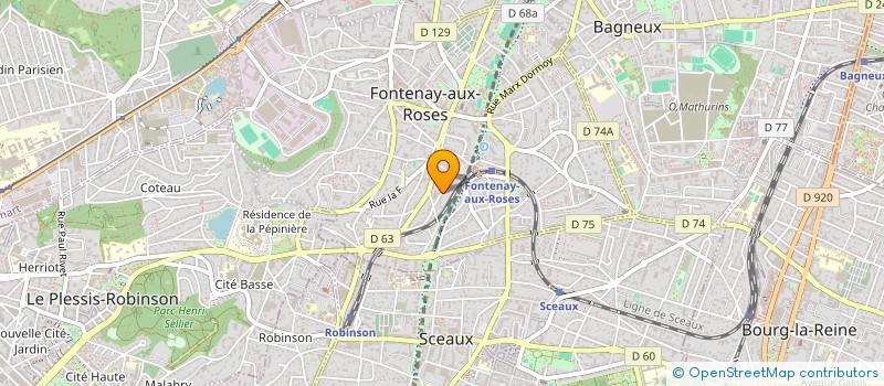 localisation de l'entreprise MADAME ROSANNA LEFEUVRE à FONTENAY-AUX-ROSES