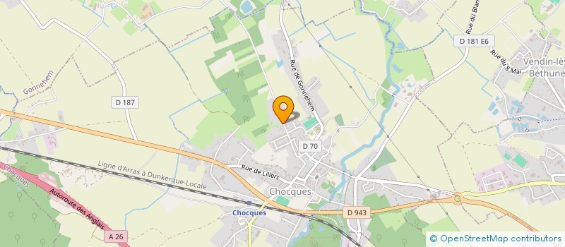 localisation de l'entreprise MADAME ROSANNA POINCELET  CHOCQUES