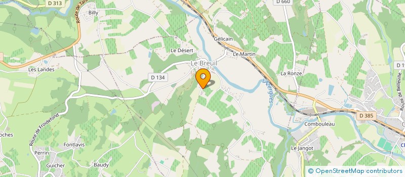 localisation de l'entreprise MADAME ROSANNE LEGENDRE  LE BREUIL