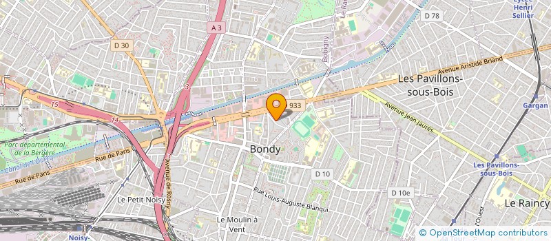 localisation de l'entreprise MADAME ROSARIA CHAVES BATISTA  BONDY