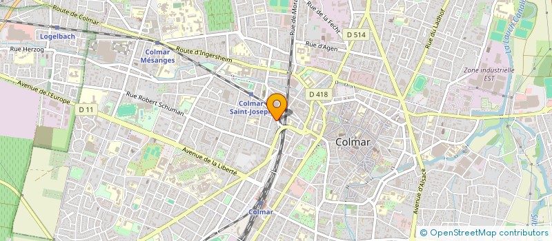 localisation de l'entreprise MADAME ROSARIA DA SILVA PINTO  COLMAR