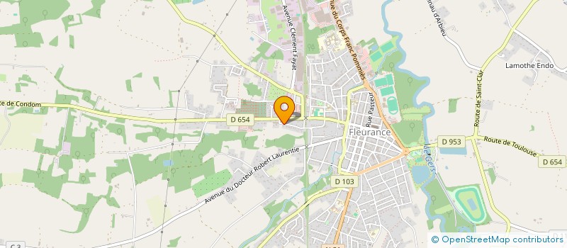 localisation de l'entreprise MADAME ROSARIA QUELHAS  FLEURANCE