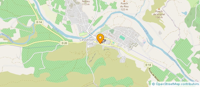 localisation de l'entreprise MADAME ROSARIO ARENAS JIMENEZ  CESSENON-SUR-ORB