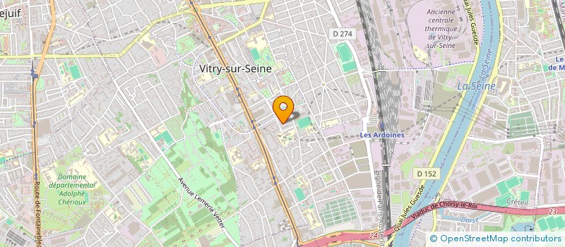 localisation de l'entreprise MADAME ROSAVY HENG  VITRY-SUR-SEINE