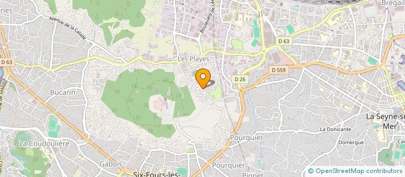 localisation de l'entreprise MADAME ROSE-ABELE FOURNIER  SIX-FOURS-LES-PLAGES