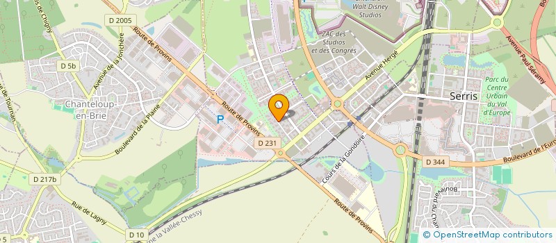 localisation de l'entreprise MADAME ROSE-ALICE TAMARD  MONTEVRAIN