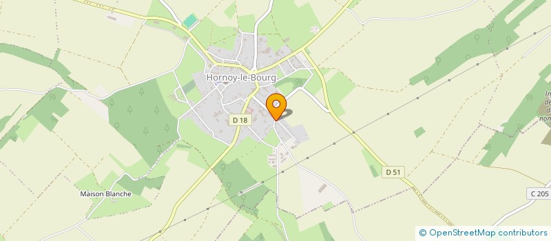 localisation de l'entreprise MADAME ROSE-ALINE FERDIN  HORNOY-LE-BOURG