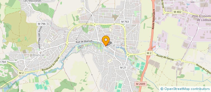 localisation de l'entreprise MADAME ROSE ANDRADE  CEBAZAT