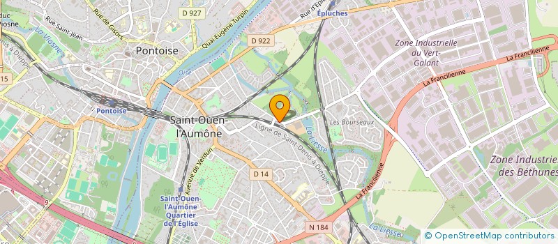 localisation de l'entreprise MADAME ROSE-ANDRE LOUIS  SAINT-OUEN-L'AUMONE