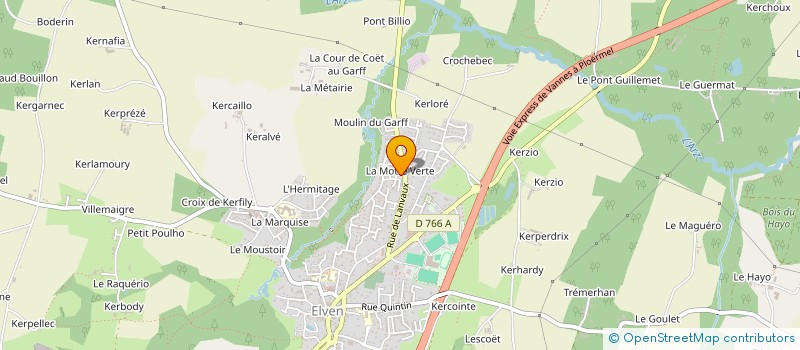 localisation de l'entreprise MADAME ROSE BELLEC  ELVEN