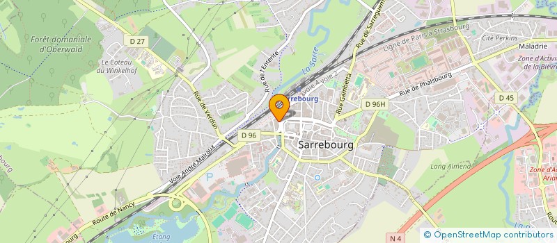 localisation de l'entreprise MADAME ROSE BLATT à SARREBOURG