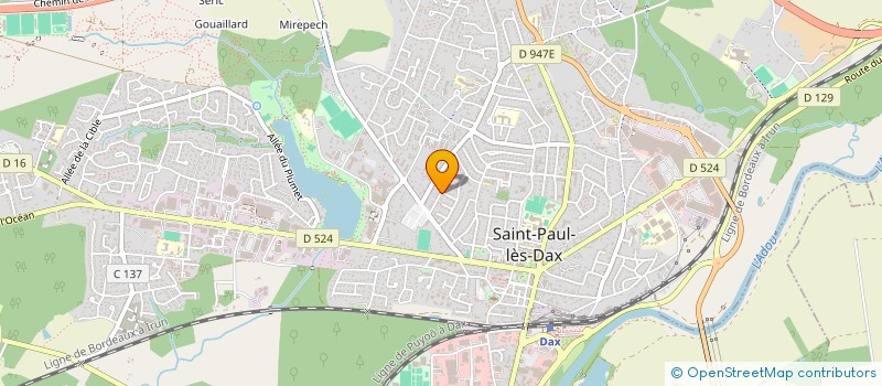 localisation de l'entreprise MADAME ROSE CARROUY  SAINT-PAUL-LES-DAX