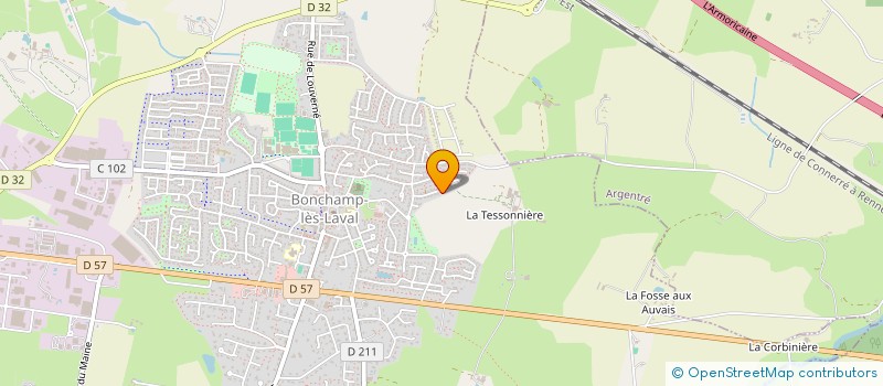 localisation de l'entreprise MADAME ROSE CATROUX  BONCHAMP-LES-LAVAL