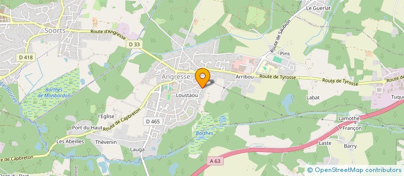 localisation de l'entreprise MADAME ROSE CAZENAVE  ANGRESSE