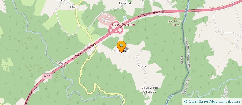 localisation de l'entreprise MADAME ROSE CHASSAGNOUX  MERLINES