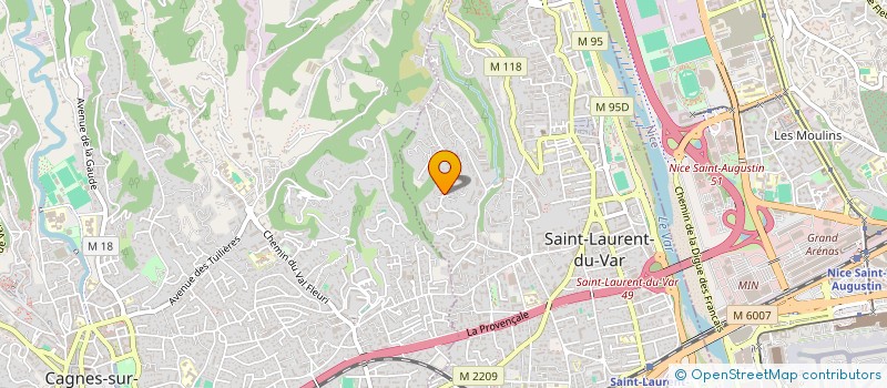 localisation de l'entreprise MADAME ROSE CORNIGLION à SAINT-LAURENT-DU-VAR