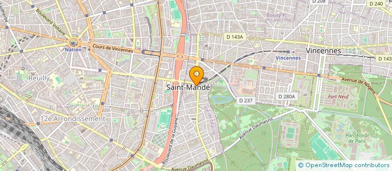 localisation de l'entreprise MADAME ROSE COUSI à SAINT-MANDE