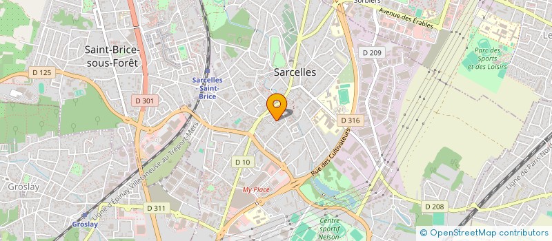 localisation de l'entreprise MADAME ROSE DARLIE JACOB  SARCELLES